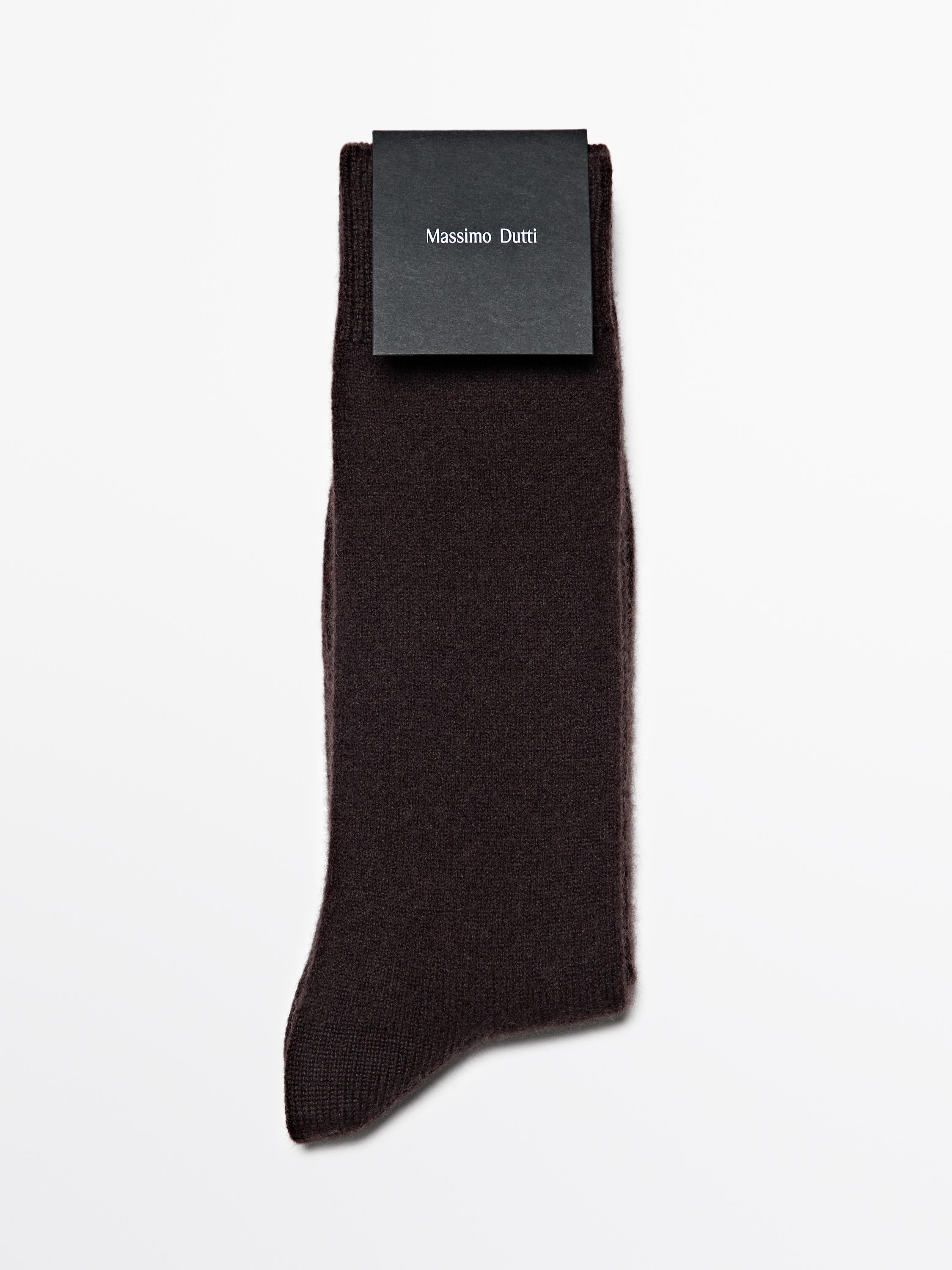 Cashmere blend knit socks